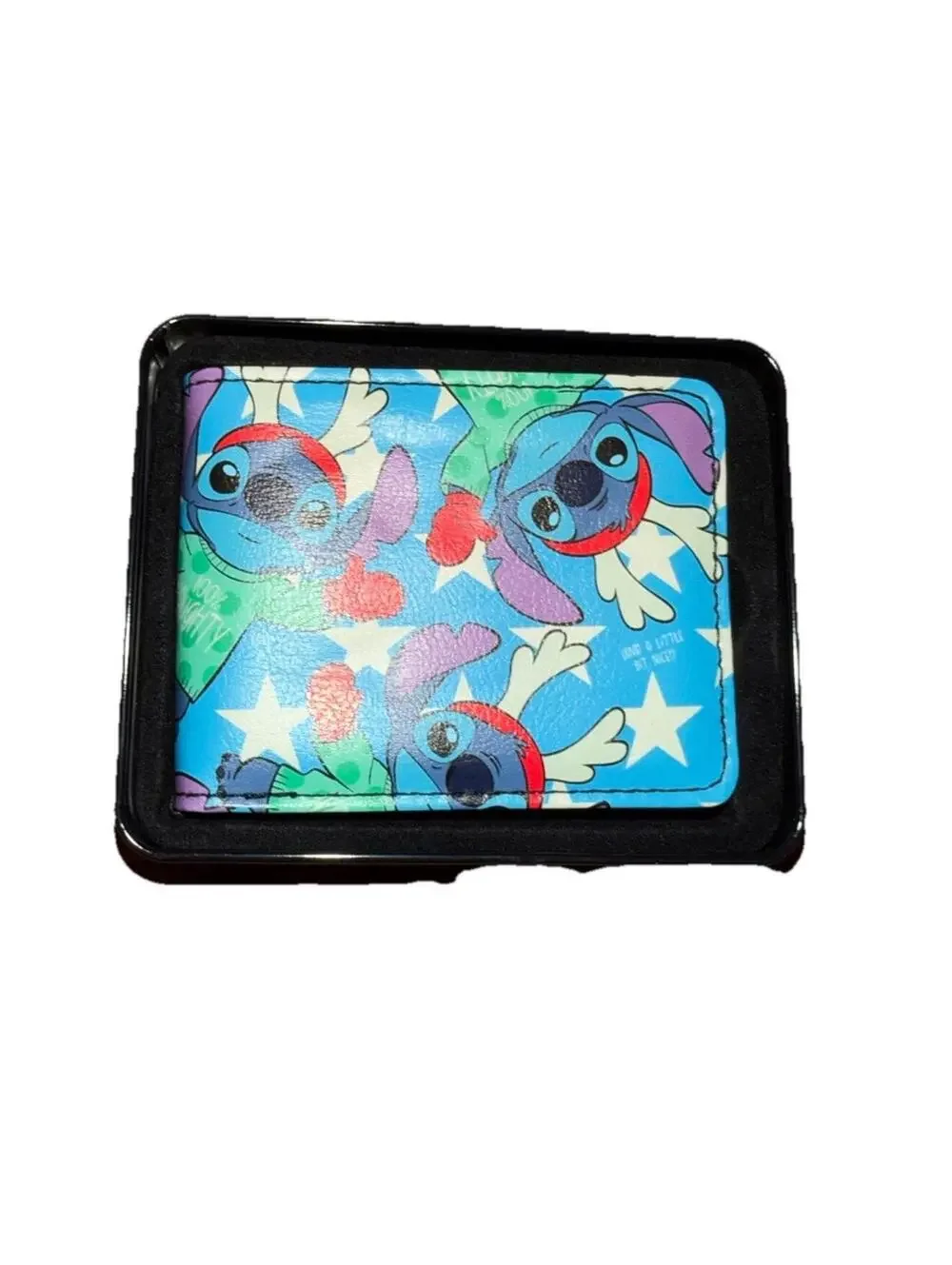Buckle-Down Men's Bi-fold Wallet Disney Reindeer Stitch!